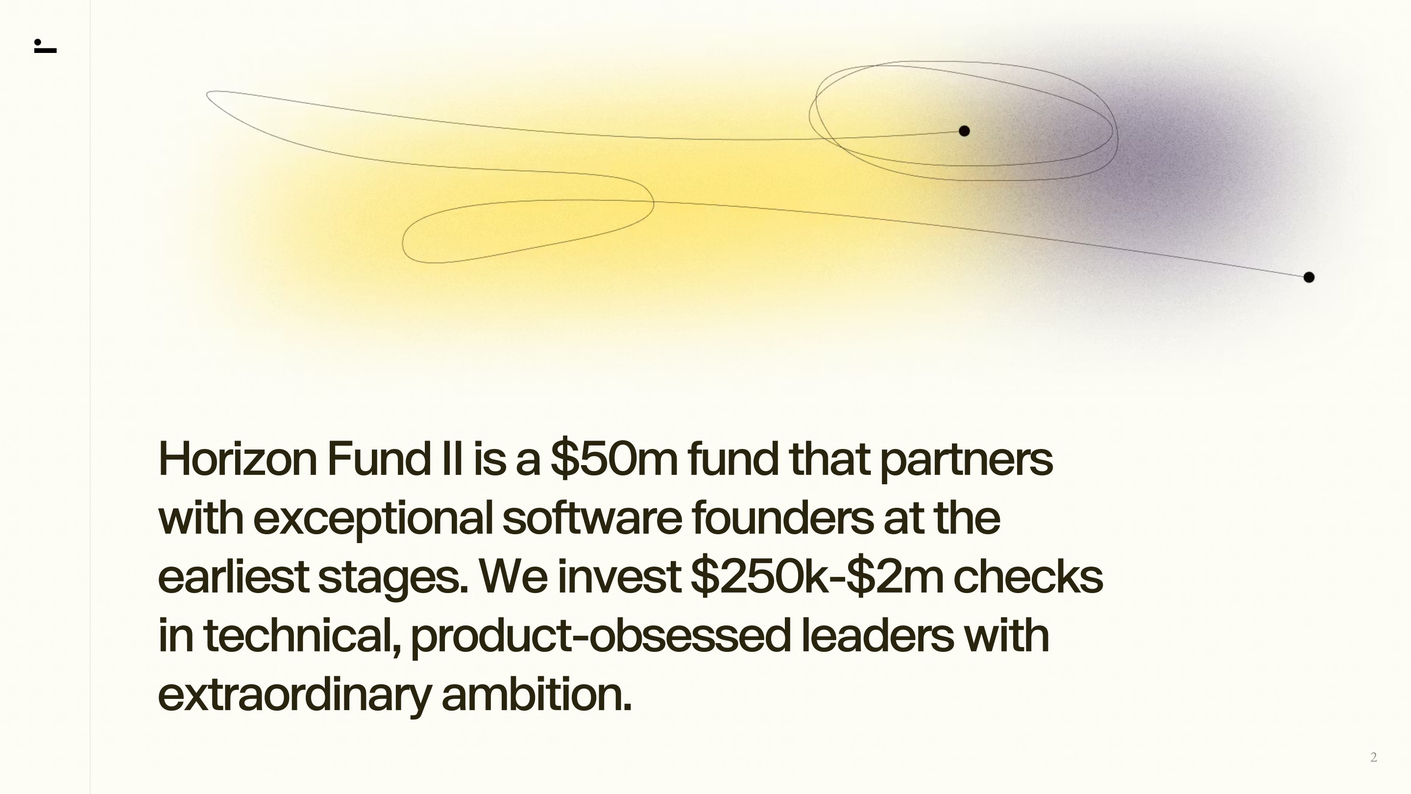 Slide 2 of the Horizon Fund II deck